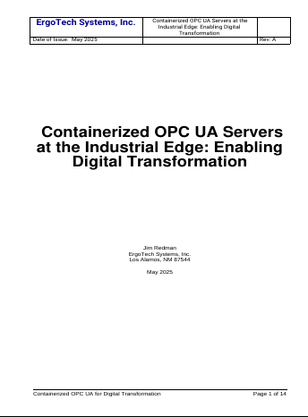 Containerized OPC Servers White Paper